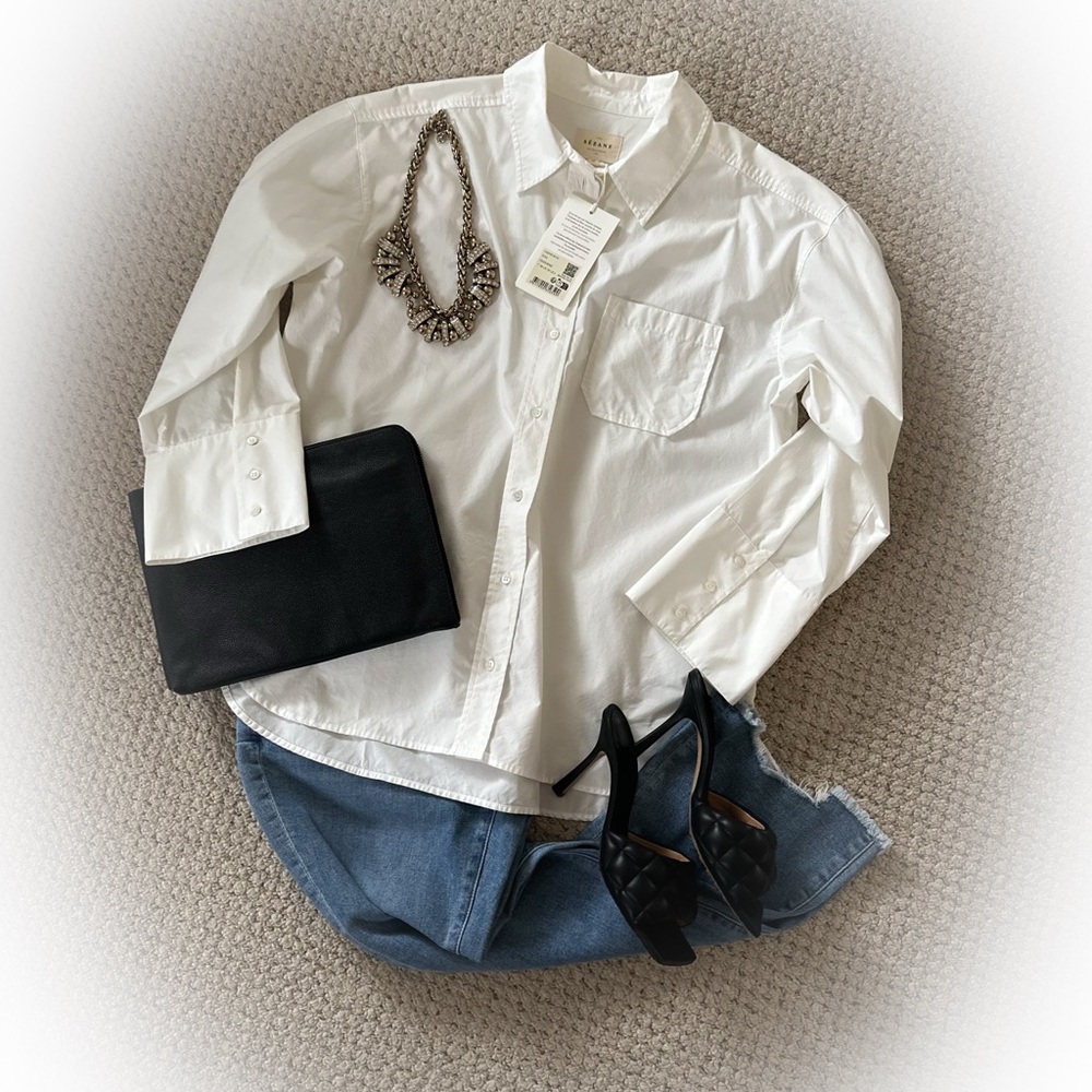 NWT | Sézane BILMA Shirt in Ecru - Picture 13 of 15